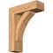 Ekena Millwork Thorton Block Smooth Bracket w/ Offset Brace, Western Red Cedar, 5 1/2"W x 16"D x 20"H BKT0604X16X20THR05SWR - alternate 1